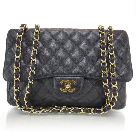 Chanel Jumbo Caviar Single Flap Bag 